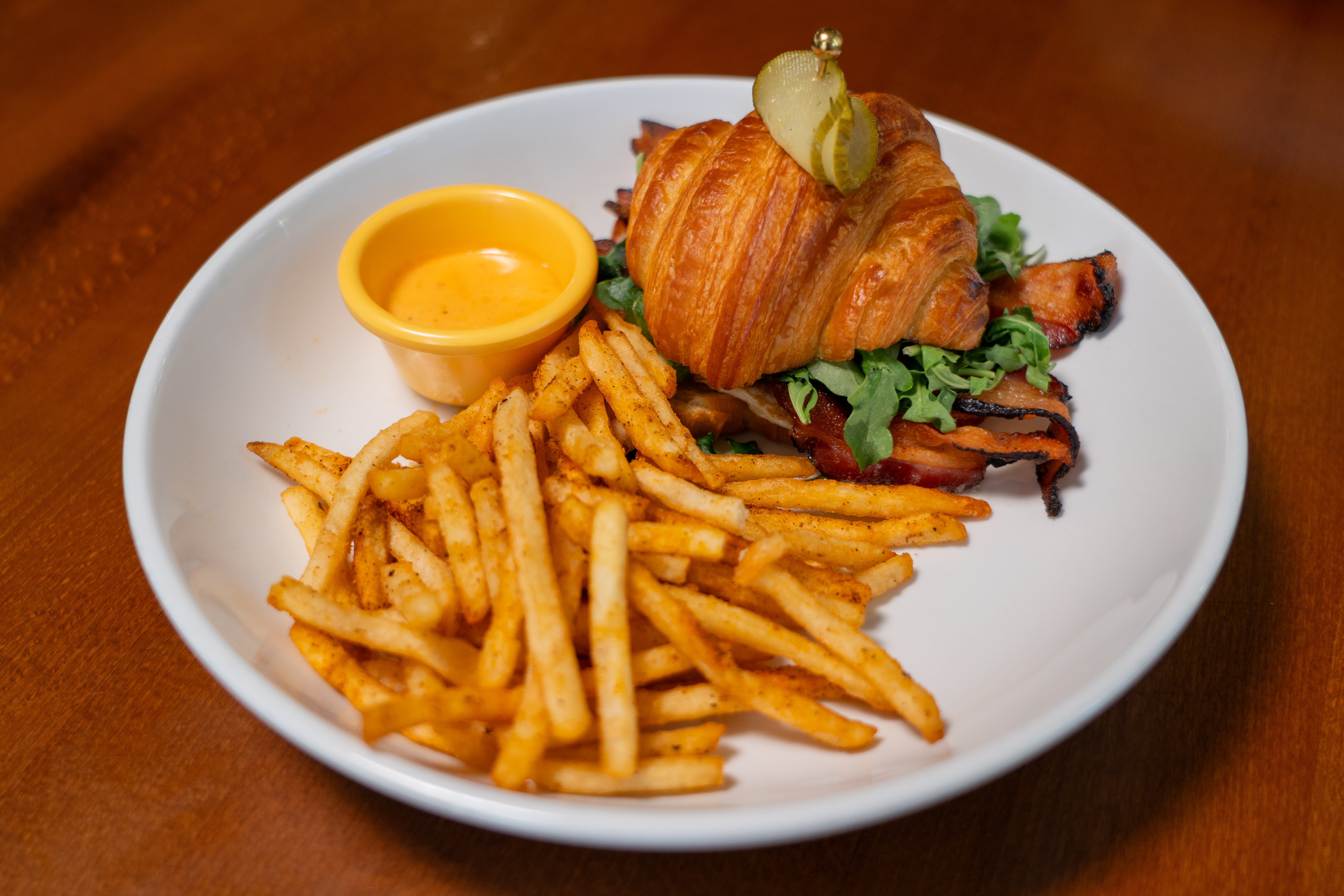 BLT Croissant With Fries